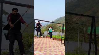 Rishikesh mein jhoola Swing Jhula 🛝😍 priyalkukreja shorts ytshorts [upl. by Storz]