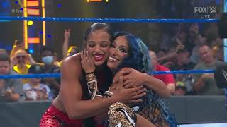 Sasha Banks amp Bianca Belair vs Carmella amp Zelina Vega Womens Tag Team  Full Match Part 22 [upl. by Ahsinet]