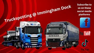 Truckspotting at Immingham Docks Great Selection of Trucks [upl. by Onirefez925]