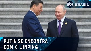 Putin se encontra com Xi e diz que relação não é quotdirigida contra ninguémquot  SBT Brasil 160524 [upl. by Melburn]