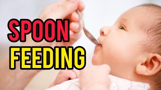 Spoon Feeding For Newborn Baby  How To Feed Newborn With Spoon  Neonate Feeding viralvideo cute [upl. by Yuzik857]