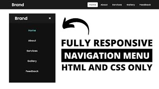 Responsive Navbar Tutorial  Web Development Basics [upl. by Kondon]