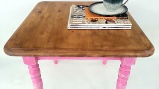 Paint Stripping Pine Table DIY Restoration  Vikkies Vintage [upl. by Barber]