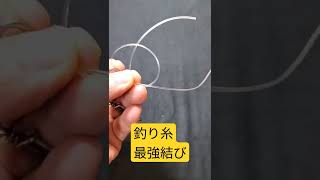 釣り糸最強結び、金具に結ぶ方法（マグロまでOKです！）＃Shorts動画 [upl. by Kiele645]