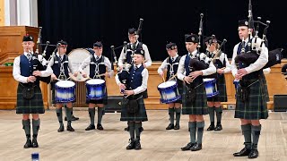 George Heriots School Pipe Band winning the competition [upl. by Ikaz]