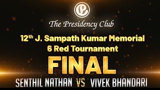 6 Reds Snooker Tournament  Final  The Presidency Club [upl. by Reagan]