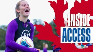 Inside Lionesses Camp Player Arrivals Training amp Walsh Nutmegs Nobbs  Inside Access  Lionesses [upl. by Ycrad]