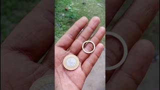 Making Ring with Coin 💍 shorts diy coin [upl. by Dnalyaw]