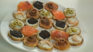 CANAPES assortment [upl. by Nayrbo]