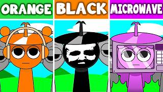 Incredibox Sprunki OREN Vs BLACK Vs MICROWAVE Lily All Version  NEW MOD  NORMAL VS HORROR [upl. by Cordelie]