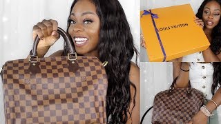 Louis Vuitton Speedy 30 Bandouliere Damier Ebene⎜ Unboxing [upl. by Audri]