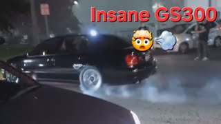 Turbo Gs300 Shreds Tires and Rev Limter [upl. by Parshall]