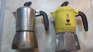 Bialetti Orzo Ezpress test orzo and coffee [upl. by Eetnod]