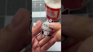 DIY Custom keychain 🐈‍⬛ using Posca and sharpie shorts crafts diycrafts [upl. by Bryn62]