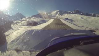 Winter Landing and Takeoff from Courchevel LFLJ [upl. by Hendry]