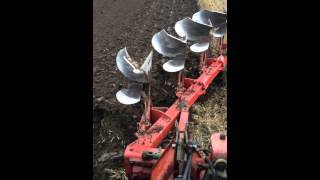 Ploughing in Massey Ferguson 6170 [upl. by Ennovy993]