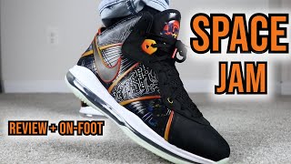 NIKE LEBRON 8 SPACE JAM EARLY IN HAND REVIEW  ON FOOT SNEAKER OF THE YEAR [upl. by Lolanthe701]