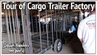 Tour of Renown Cargo Trailers and Rock Solid Cargo Trailers Factory E603 [upl. by Atnohs]