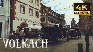 VOLKACH 4K Bayern Deutschland Germany Walktour 6 August 2023 [upl. by Cinderella848]