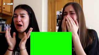 Two Girls Crying Reaction Meme GreenSreen template [upl. by Mychal]