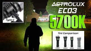 ASTROLUX EC03 now in 5700K  6700 lumens  TypeC charging [upl. by Bille]