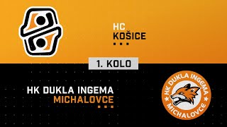 1kolo semifinále HC Košice  HK Dukla INGEMA Michalovce HIGHLIGHTS [upl. by Melli]