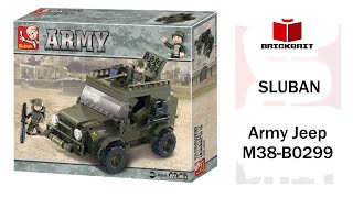 SLUBAN Army Jeep Set M38B0299 [upl. by Theone449]