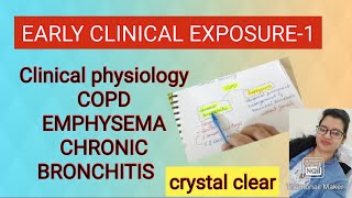 Clinical physiology 1COPD  EARLY CLINICAL EXPOSUREmbbs [upl. by Tabb995]