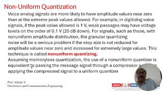 Non Uniform Quantization [upl. by Hecht]