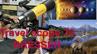 BRESSER PORTABLE TELESCOPE 70400 UNBOXING ASSEMBLY WITH BARLOWSOLAR FILTERMOBILE ADAPTERREVIEW [upl. by Ama963]