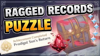 Ragged Records Quest Puzzle HIDDEN ACHIEVEMENT amp CRIMSON AGATE Genshin Impact Dragonspine [upl. by Amuh764]