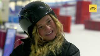 Snowboarding in the Bejing Winter Olympics  Sky amp Ocean Vlogs [upl. by Schwinn]