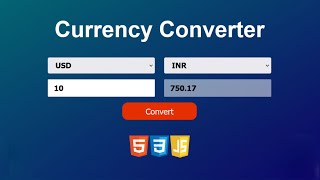 Currency Converter in JavaScript  Invention tricks [upl. by Juanne]