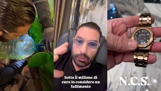 Lorenzo Ruzza becca un Piguet e un Rolex falsi da due clienti e poi resta senza benzina alla Lambo [upl. by Meehyr]