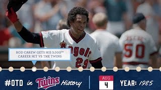 Aug 4 1985 Carew hits No 3000 vs Twins [upl. by Aehtna596]