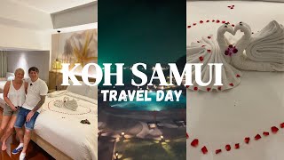 THAILAND  Travel Day  Heathrow  Singapore  Samui  Garrya Tongsai Bay Beach Front Room Tour 4K [upl. by Natsreik]