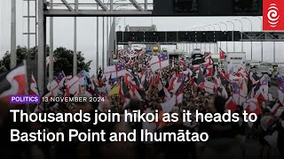 Thousands join hīkoi as it heads to Bastion Point and Ihumātao  13 November 2024  RNZ [upl. by Attennaj]