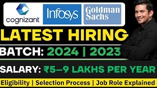 cognizant 2024 batch hiring off campus  Infosys 2023 batch hiring off campus  careers drive [upl. by Ssyla]