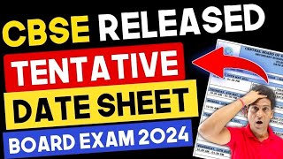 CBSE Date Sheet 2024 FINALLY OUT🔥 Date Sheet of Class 10 CBSE Board 2024  CBSE Board Exam 2024 [upl. by Pernas]