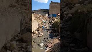 sewage River 😱 slums shorts africa [upl. by Etsyrk705]