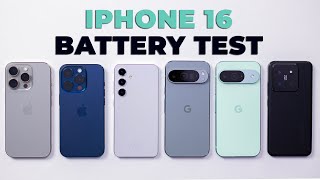 iPhone 16 Pro vs Pixel 9 Pro vs Galaxy S24 Battery Test Small Phones Edition [upl. by Lacsap]