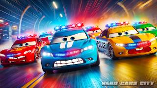 Classic Police Cars vs Sports Police Cars Who Wins the Ultimate Race Battle Police Cars Evolution [upl. by Eada]