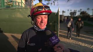 Frankie Dettori Talks Emily Upjohn at the Breeders Cup [upl. by Nortal951]