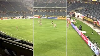 Streaker Runs On Pitch During Storm [upl. by Knowle]