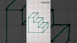 3D Ladder 🪜 Step by step shorts art trending satisfying [upl. by Aneele]