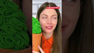 Chocolate Maggie Icecream VS Real Food Challenge shorts youtubeshorts trending [upl. by Ahsikyt]