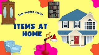 House vocabulary Parts of the House House Objects and Furniture English educational video [upl. by Svoboda]