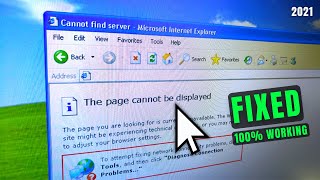 The Page Cannot be Displayed Windows Xp How to Fix in 2024 [upl. by Jobe]