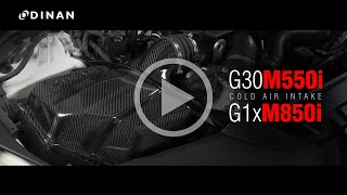 Dinan G30 M550i LCI amp G1x M850i Cold Air Intake  Featurette [upl. by Vitek846]