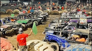 Full Size Stock Demolition Derby V8 Big Cars Demo Derby [upl. by Pachton]